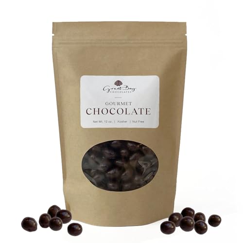 Great Bay Chocolates Dark Chocolate Espresso Beans. Nut Free 12 OZ