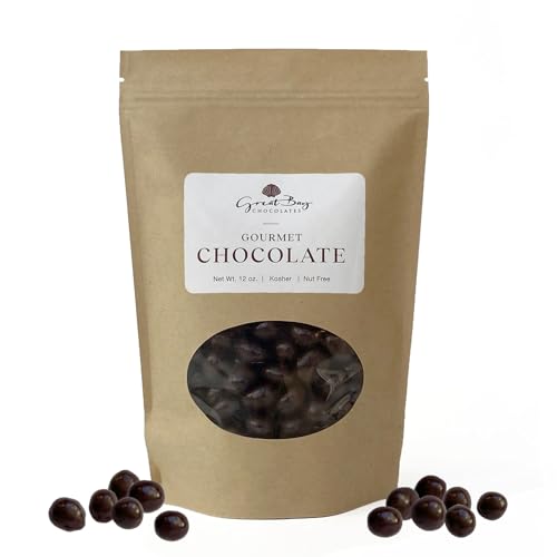 Great Bay Chocolates Dark Chocolate Espresso Beans. Nut Free (12 OZ)