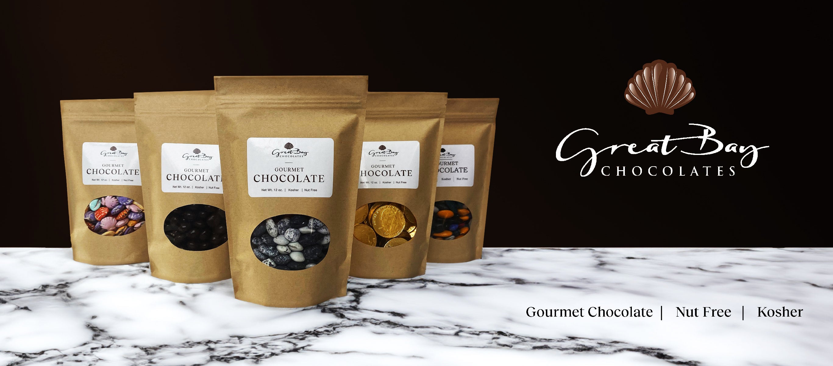 Great Bay Chocolates - Premium Chocolate Rocks, Seashells and Coins